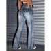 ICON Slim Fit Flared Jeans Women's Clothing Denim Cross Border E Commerce Hot Selling Item_mkmklike.com