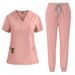 Women's short-sleeved doctor's gown, surgical gown, women's beauty work clothes, men's operating room scrub gown, elastic quick-drying gown_mkmklike.com