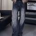 Structural Design, Workwear, Jeans, Men's American High Street, Hip-Hop, Hooligan, Handsome, Washed, Niche, Loose Wide_mkmklike.com