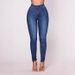 Women’s High-Waisted Straight-Leg Jeans – Classic Brown/Blue/Black Denim Pants (Sizes S-XL, Comfort Stretch, Faded Wash)_mkmklike.com