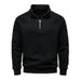 BOY BOY BOY 2025 New Autumn Winter European And American Half-Zip Stand Collar Trendy Versatile Fleece-Lined Men's Sweatshirt_mkmklike.com