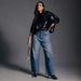 Women's High-Waisted Flared Jeans | Vintage Washed Denim | Loose Fit Wide Leg Pants For Everyday Comfort_mkmklike.com