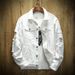 Men's Clothing Denim Jacket Casual Lapel Hole Single Breasted Cardigan Coat_mkmklike.com