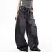 Vintage Distressed Ripped Denim Pants – Oversized Wide-Leg & Floor-Dragging Fit | High-Street Fashion Statement For Men & Women_mkmklike.com