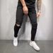 High-Quality Stretch Skinny Jeans Classic Ripped Men's_mkmklike.com