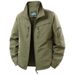 Cross-border 2026 Spring New Men's Solid Color Workwear Outdoor Casual Stand-up Collar Loose Fit Plus Size Lightweight_mkmklike.com
