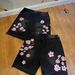 European And American Cross-border Foreign Trade Women's Denim Shorts Y2k Cherry Blossom Embroidery_mkmklike.com