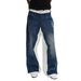 Streetwear Distressed Denim Jeans For Men – Blue & White Patchwork Straight-Leg Pants With Cat Whisker Detailing (S-3XL)_mkmklike.com