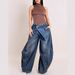 Vintage Distressed Washed Denim Jeans For Women Reverse Waistbands Available On Marketplaces_mkmklike.com
