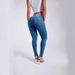 Women's High-Waisted Slim Fit Stretch Jeans - Tapered Bootcut Denim Pants In Classic Blue/Deep Blue (Office & Casual Wear)_mkmklike.com