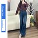 Jiawei 2025 Autumn Stretchy Flared For Women, Vintage Washed Jeans, New Women's Jeans_mkmklike.com