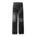 Punk Wasteland Paint Spray Jeans Casual Loose Men's Split Patchwork Design Niche Straight Long Pants_mkmklike.com