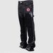 Men's Clothing European And American Men's Y2K Patchwork Painted Street Fashion Circular Logo Print Straight Leg Jeans_mkmklike.com