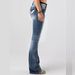 New Embroidered Jeans European And American Women's Clothing Heavy Wash Stretch Denim Trousers_mkmklike.com