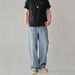 Vintage Washed Denim Jeans For Men - Relaxed Straight Fit, Streetwear Fashion, Comfortable & Stylish (Black Gray, Light Blue, Retro Blue)_mkmklike.com