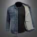 Loom Europe Station 2023 Autumn New Washed Casual Denim Men's Jacket Coat Turn-Down Collar Top Trendy_mkmklike.com
