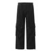 Washed Workwear Straight-Leg Men's Design Sense Knee Pleats Loose Wide-Leg Casual Pants Vibe Trendy Jeans_mkmklike.com