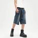 Tooling Denim Shorts Men's Summer Thin Chinese Pants American Street Versatile Loose Straight Sports And Leisure Five-point Pants_mkmklike.com
