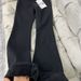 Fleece-Lined Thickened Black Flared Jeans Winter Petite High-Waisted Stretch Slimming Draped Straight-Leg Bell-Bottom_mkmklike.com
