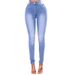 Women's Clothing Fashion Slim Fit Stretch Denim Pencil Pants For Women_mkmklike.com