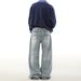 Men's & Women's Casual Washed Straight-Leg Jeans - Vintage Style, Lightweight Summer Denim Pants For Everyday Wear_mkmklike.com