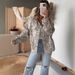 Women's Retro Leaf Print Loose Denim Top European American Style Casual Fashion 2026 Cross Border Trendy Garment_mkmklike.com