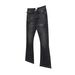 Vintage Washed High-Waisted Wide-Leg Distressed Jeans With Paint Splatter & Cat Whisker Details_mkmklike.com