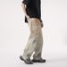 Men's High Street Vibe Trendy Yellow Mud Dyed Washed Distressed Jeans Loose Straight Wide Leg Pants American Retro Style_mkmklike.com