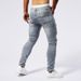 Men's Clothing Men's Casual Ripped Jeans Personality Patch Ins Tight Trousers Jeans_mkmklike.com