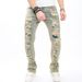 Men's Stretch Slim Fit Vintage Distressed Jeans - Retro Washed Denim Pants With Tapered Leg & Mid-Rise Waist (Color 909, Xs-Xxl)_mkmklike.com
