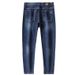 Large Size Men's Clothing Spring And Autumn Simple Slim Korean Version Of Jeans Men's Elastic High Quality Straight Jeans Men's Clothing Factory_mkmklike.com