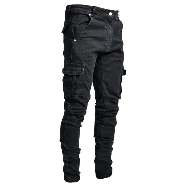 Factory Direct Men's Denim Cloth With Side Pockets Outdoor Jeans Zipper Pencil Pants Casual Pants Casual Men's Jeans_mkmklike.com