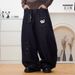 Wide Leg Pants For Men 2025 New Summer Diagonal Stripes, High Waist Hanging Feeling, Loose And Slimming, Lazy Style,_mkmklike.com