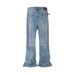 Men's Clothing High Street Old Washed Wide Leg Ripped Bamboo Joints Hand Rubbed Blood Stain Jeans_mkmklike.com
