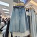 Women's High-Waisted Wide Leg Cropped Jeans Slimming Loose Fitting Mid-Length Straight Leg Retro Style Summer 2025 New_mkmklike.com