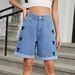 Women's Clothing New Ripped And Curled Five Point Denim Shorts And Casual Pants Are Trendy_mkmklike.com