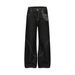 Vibe Trendy Brand Design Wide-Leg Jeans Men's High Street Fashion Three-Dimensional Deconstructed Personality Pocket_mkmklike.com