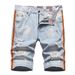 Men's Glow-In-The-Dark Striped Straight-Leg Jeans – Hand-Painted Color Splatter & Distressed Denim (28-42)_mkmklike.com
