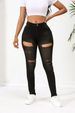 Women's Clothing Summer New Style Ripped Versatile Slim Hip Lifting Pencil Pants Long Pants_mkmklike.com