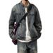 American Style Vintage Washed Denim Jacket For Men, Loose Versatile On The Streets, Stylish And Rugged_mkmklike.com