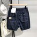 Men's Clothing Men's Stylish Casual Denim Shorts Trendy Summer Style Drawstring Mid-Length Retro Five Point Pants With Pocket Details_mkmklike.com
