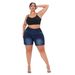 Women's Plus Size Stretch Denim Shorts With Elastic Waist - High-Rise Straight Leg Mid-Length Casual Capri Jeans For Work & Daily Wear_mkmklike.com