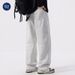 Nordmann Muqiu Clothing | American Style Vintage Washed Retro Elastic Waist Jeans Men's Trendy Brand Hip Hop Wide Leg Casual Long_mkmklike.com