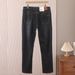 Men's Summer Thin Fit Mid Waist Straight Leg Jeans Wrinkle Free 2K122 Mulberry Silk Breathable Denim Jeans_mkmklike.com