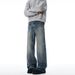 Vintage Washed Jeans – Cleanfit Staple With Subtle Flare & Whiskering (Men’s & Women’s, Mid-Rise, Non-Stretch, 86% Cotton, Classic Blue)_mkmklike.com