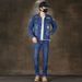 Men's Plus-Size Denim Jacket - Streetwear Blue Cotton Overshirt With Badge Details & Adjustable Fit (M-5XL)_mkmklike.com