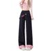 Side Zipper Wide Leg Jean Women 2025 Spring Summer New High Wait Looe American Style Color Block Petite Straight_mkmklike.com
