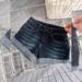 Petite Women's Low Waisted Rolled Up Denim Shorts, 2026 Summer New Style, Hot Girl Style, Stretchy, Tight Fitting, Slimming, Versatile Hot Pants_mkmklike.com