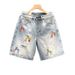 Men's Retro Distressed Straight Leg Denim Shorts Casual Loose Fitting Wide Leg Mid Length Pants Trendy Versatile Summer Wear_mkmklike.com