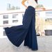Women's Clothing Simple Wide Leg Jeans Elegant & Comfortable High-Waisted Wide-Leg Stretch Jeans For Women – Classic Blue Denim With Soft Fabric_mkmklike.com